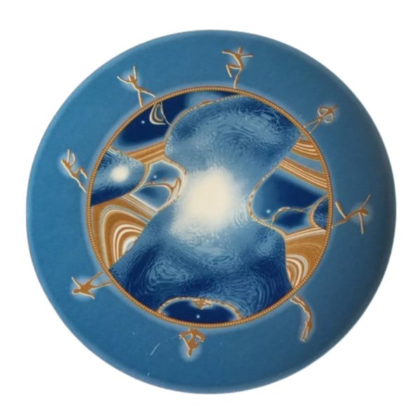 Blue Wall‎ Art Collection Plate Decor "Rebirthing" - Picture 1 of 16